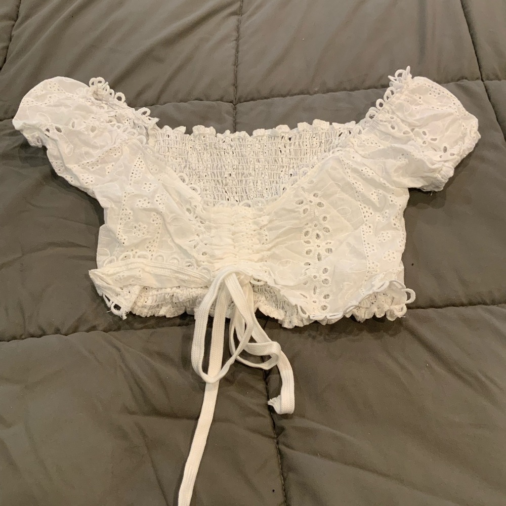 Sexy cool white crop top